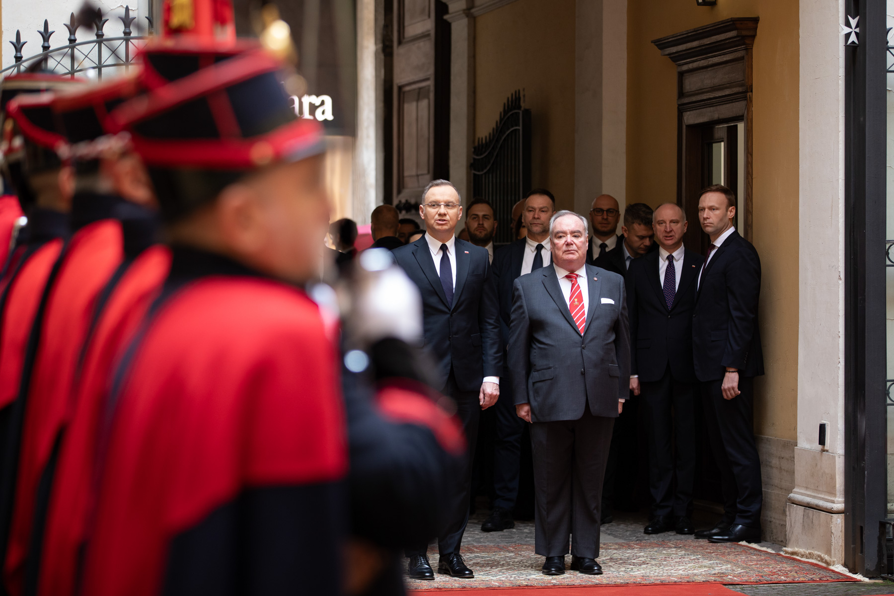 President of Poland on official visit to Grand Master of Order of Malta